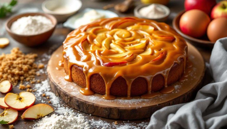 Ce gâteau aux pommes tout simple cache une couche caramélisée irrésistible qui change tout à chaque cuillère
