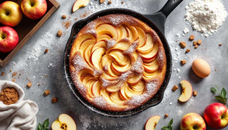 « J’ai testé ce gâteau aux pommes à la poêle : en 15 minutes, il était prêt et délicieux ! »