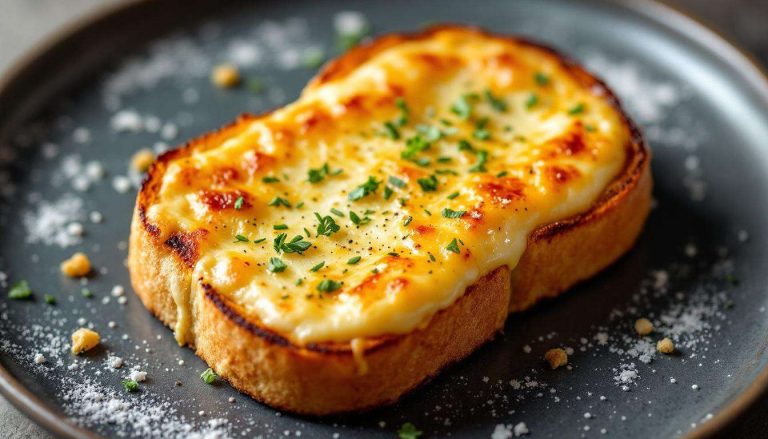 Gratiné à souhait, ce toast au fromage est bien plus léger qu'un croque-monsieur
