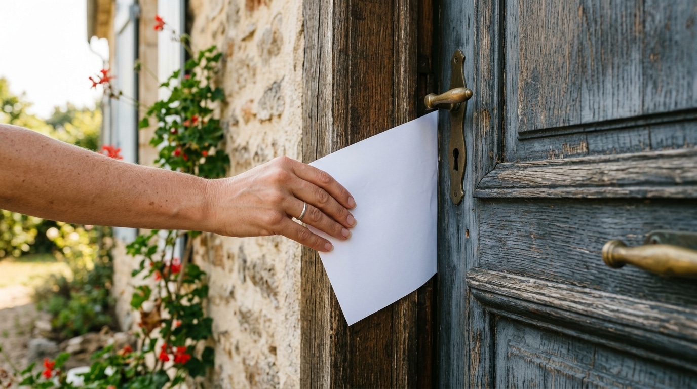 Coincez une feuille de papier dans votre porte d&rsquo;entrée et tirez : c&rsquo;est le test que font les artisans avant l&rsquo;hiver