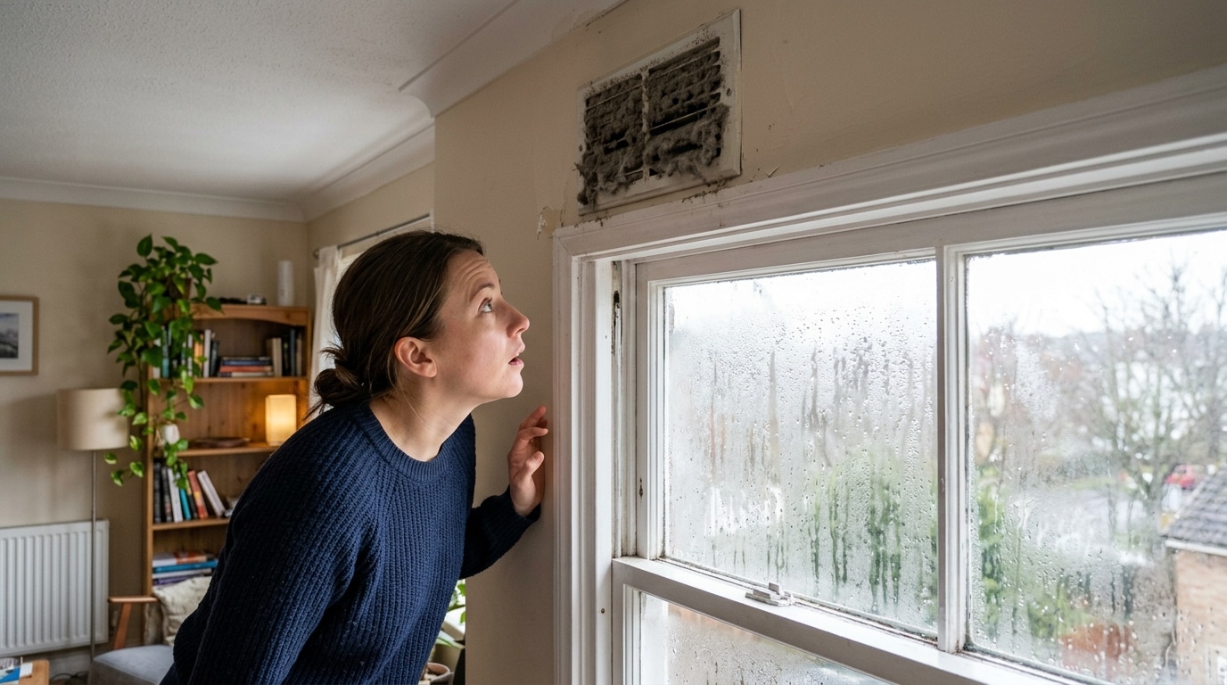 Je croyais que mes vitres perlaient à cause du froid : ce que j’ai trouvé en haut de la fenêtre m’a laissé sans voix