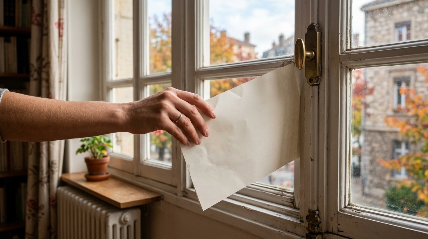 Je fermais mes fenêtres chaque soir sans y penser : le jour où un artisan a glissé une feuille de papier dans l’encadrement, j’ai compris
