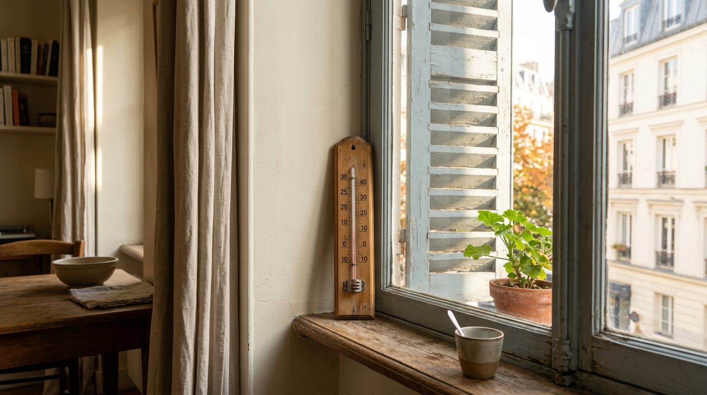 Je fermais mes volets dès le matin en octobre pour garder la chaleur : le jour où j’ai posé un thermomètre près de la fenêtre, j’ai enfin compris mon erreur