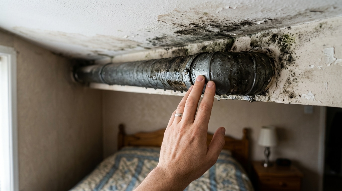 Je sentais une odeur de renfermé dans ma chambre depuis la rentrée : le jour où j’ai passé la main sur le tuyau de ma VMC, j’ai compris ce que je respirais