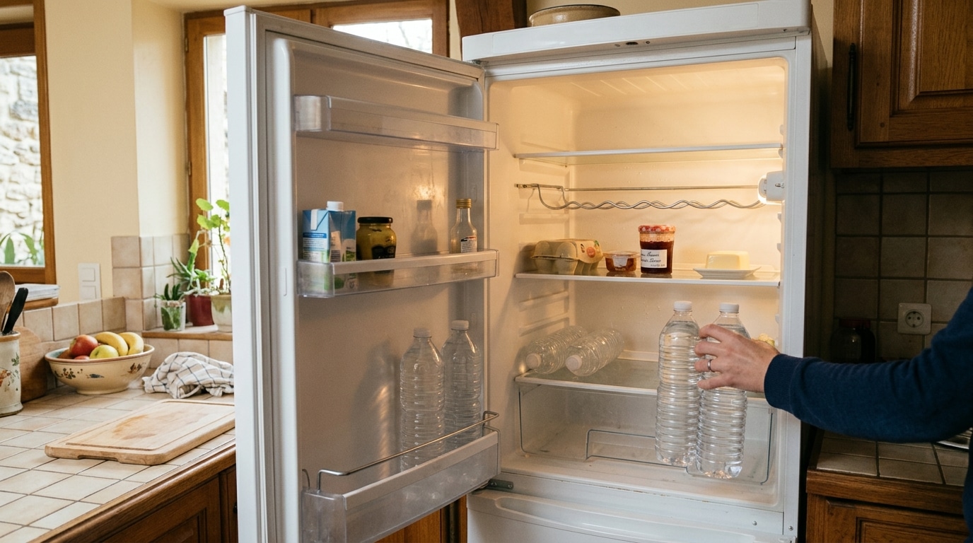 Je laissais mon frigo à moitié vide pour faire des économies : en regardant ma facture, j’ai compris ce que ces étagères vides me coûtaient