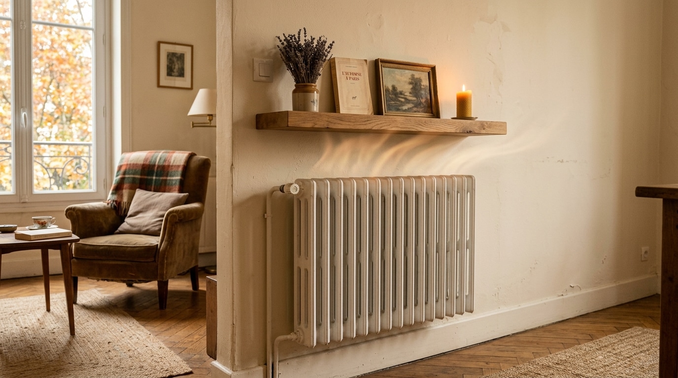 Plus personne ne laisse le mur vide au-dessus de son radiateur : voici ce qu’on y fixe pour chauffer la pièce plus vite